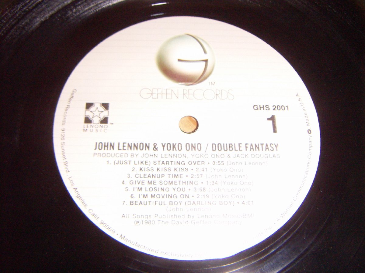 LP：JOHN LENNON YOKO ONO DOUBLE FANTASY ジョン・レノン オノ・ヨーコ：US盤：シュリンク付_画像2