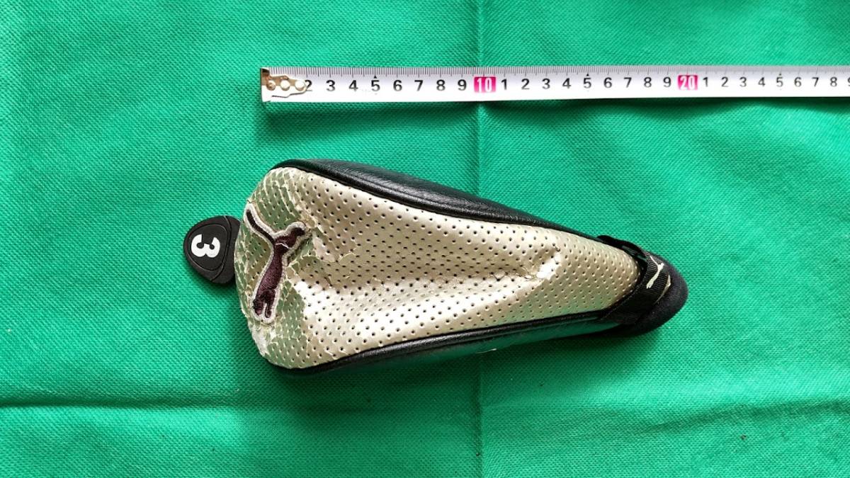 ★★プーマゴルフ PUMAGOLF ヘッドカバー　UT3用 （黒×シルバー）E14_画像3