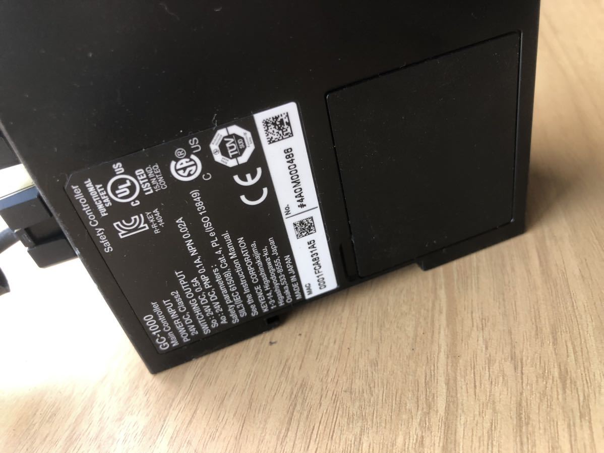 「美品動作保証」KEYENCEキーエンスセーフティコントローラ GC シリーズ メインコントローラ 標準タイプ GC-1000