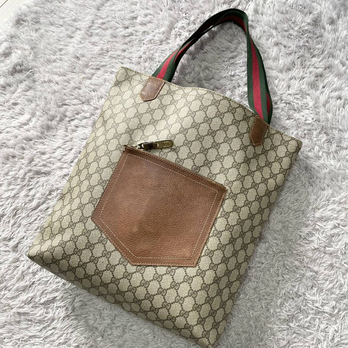 GUCCI グッチ トートバッグ ワンショルダー ビジネスバッグ GG