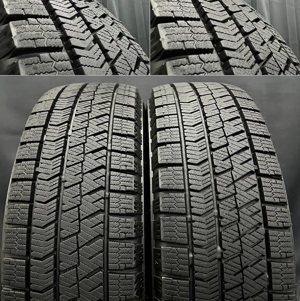 深溝★ブリヂストン VRX2 155/65R13&ホンダ 純正ホイール 4本 231002-S3 N-VAN バモス アクティ ライフ ゼスト/13インチスタッドレスセット_画像3