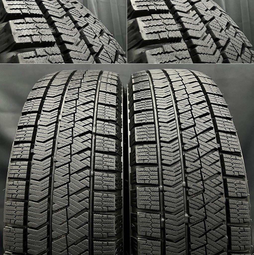 深溝★ブリヂストン VRX2 155/65R13&ホンダ 純正ホイール 4本 231002-S3 N-VAN バモス アクティ ライフ ゼスト/13インチスタッドレスセット_画像2