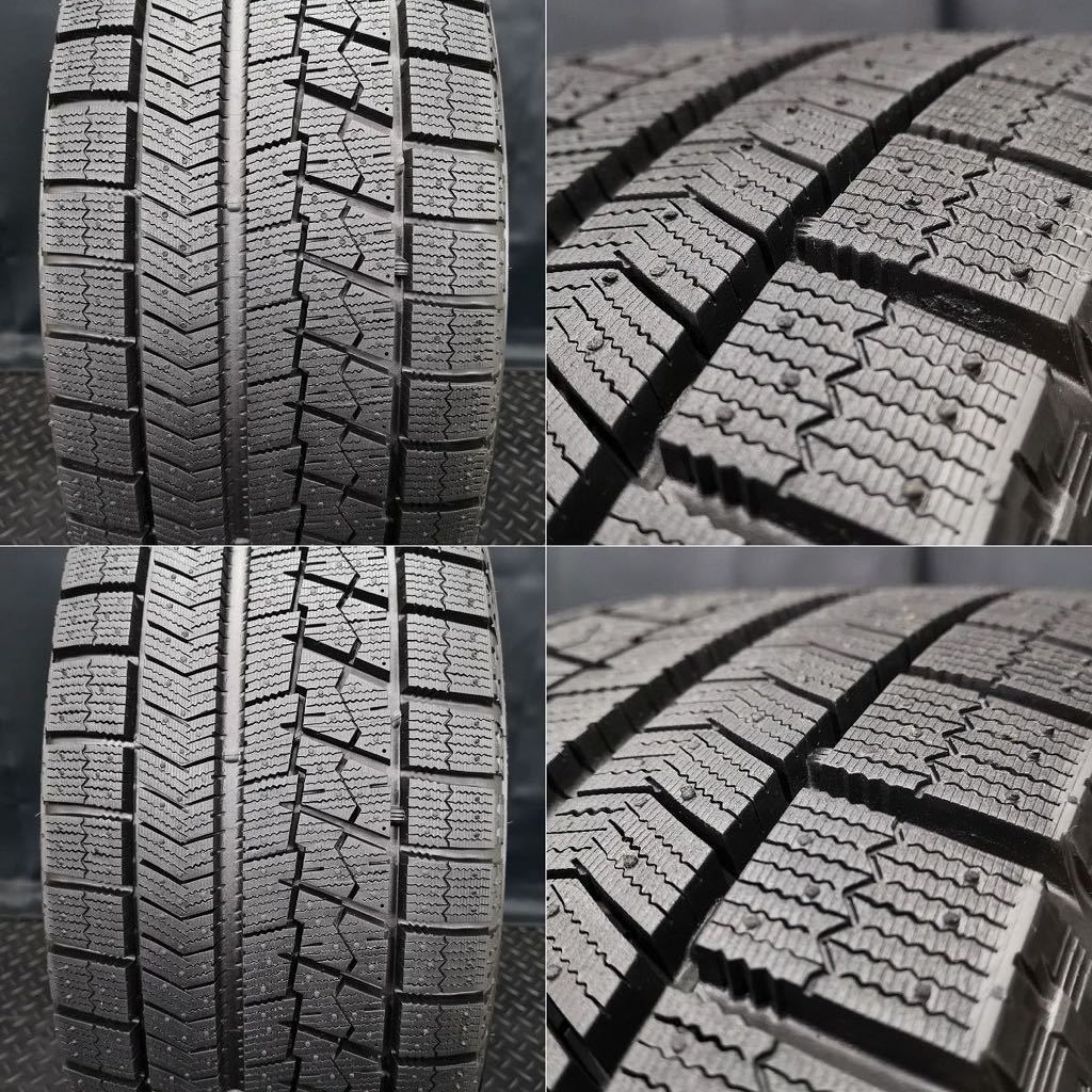 9～9.5分山美品★ベンツ用アルミ&ブリヂストン VRX 205/55R16 4本 №230703-S3 W246 W177 W176 W117/6.5J +47 5H 112*検:純正スタッドレス_画像2