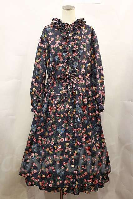 Jane Marple Dans Le Saｌon / Flowers of Jouy layered dress CC-H-23-7-29-4-JM-OP-KB-ZH