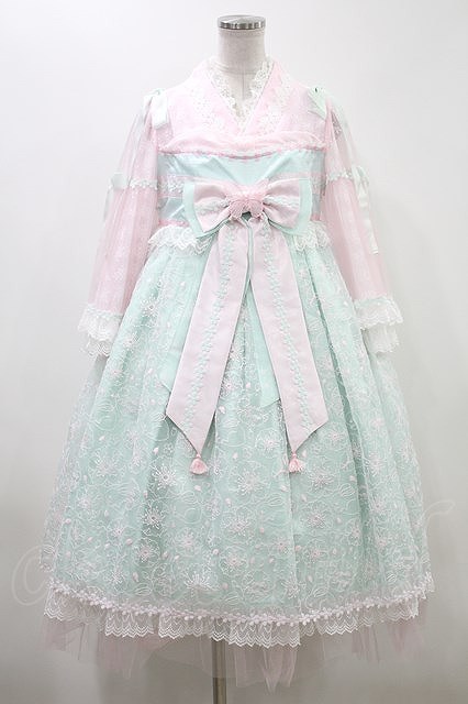 絶対一番安い Angelic Pretty H-23-9-24-20-AP-OP-NS-ZH 兎慶ぶ花宴