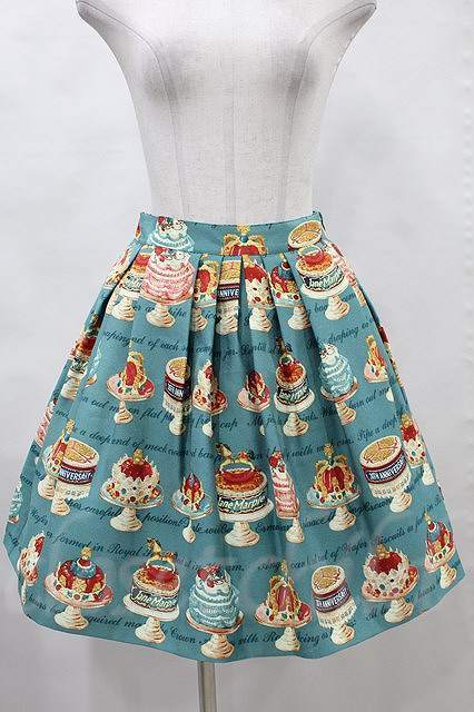 Jane Marple / アニバーサリーケーキのスカート H-23-02-24-1032h-1-SK-JM-L-KB-OS