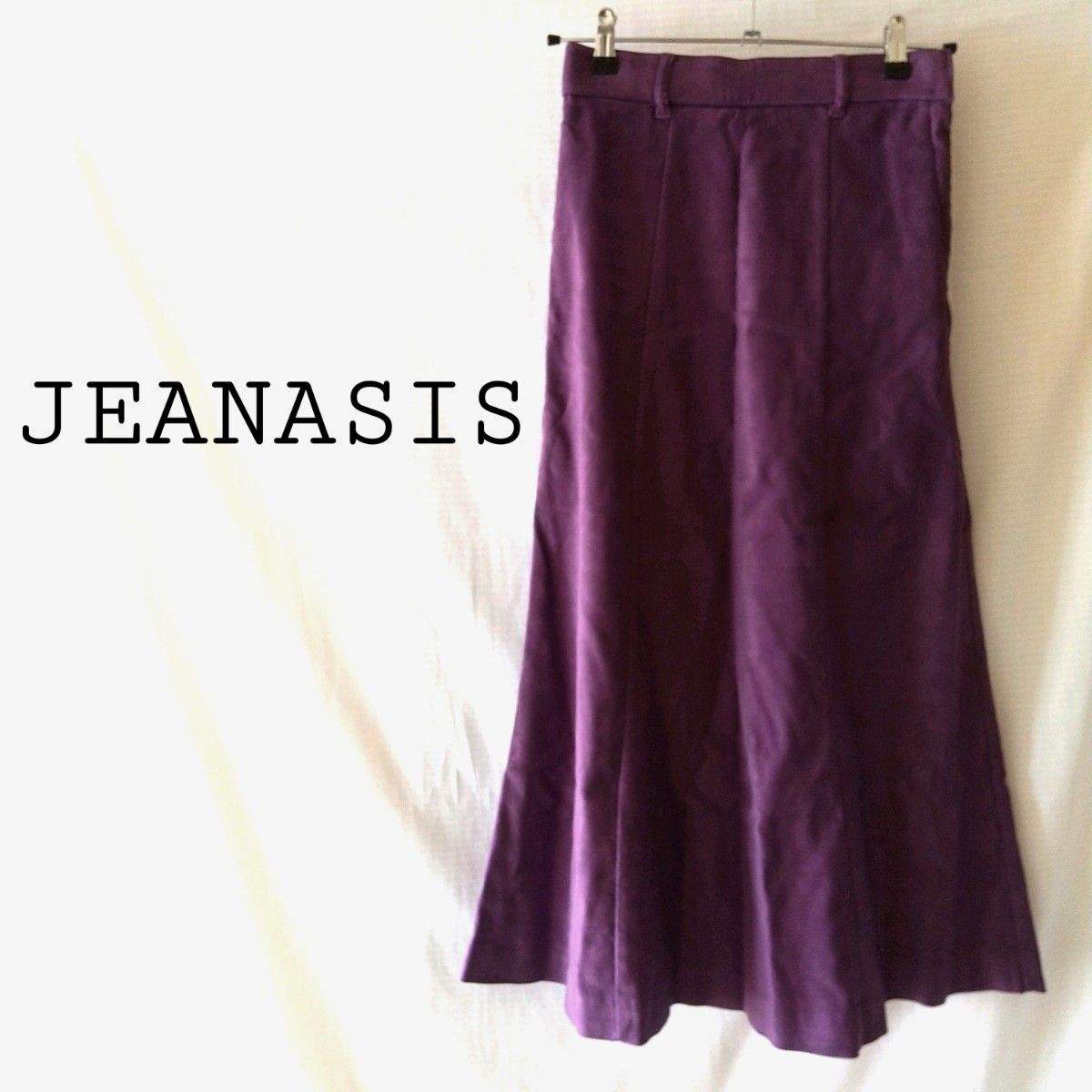 定価7,150円★JEANASIS★ジーナシス★フェイクヌバックロングスカート★綺麗なラインのマーメイドロングスカート