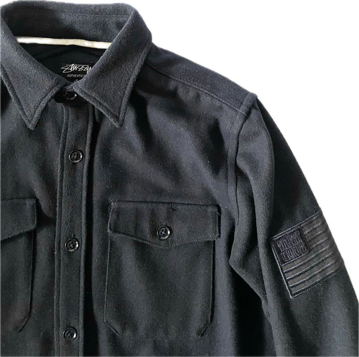 Stussy CPO Wool Jacket Navy ステューシー ウール シャツ ジャケット