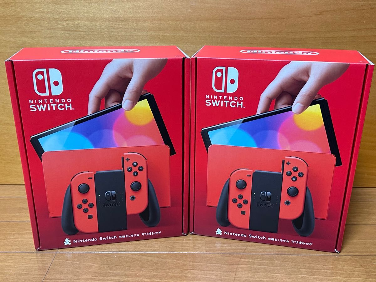 ★新品未開封★ 任天堂スイッチ Nintendo Switch （有機ELモデル）保証明細＋店舗印 2台 説明をお読み下さい