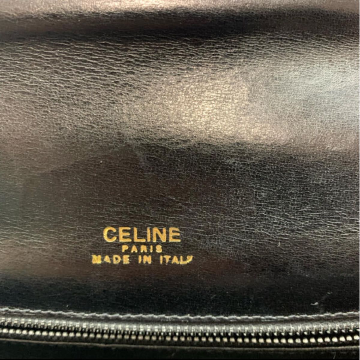 Celine　オールドセリーヌ　ブラック　馬車金具　ショルダーバッグ