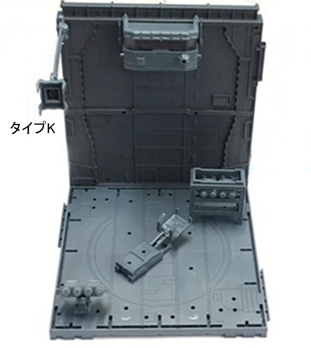 ガンプラ ジオラマベース (タイプＫ・グレー) 格納庫 基地 模型 プラモ 展示_画像1