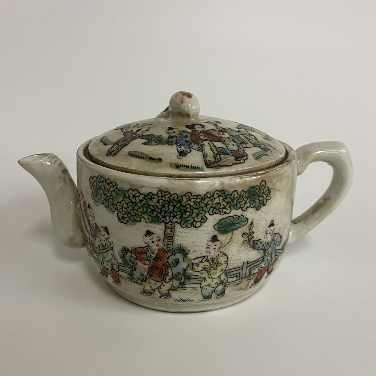 煎茶道具 急須 中国 大清同治年製 粉彩 古美術 藏出(清)|売買された