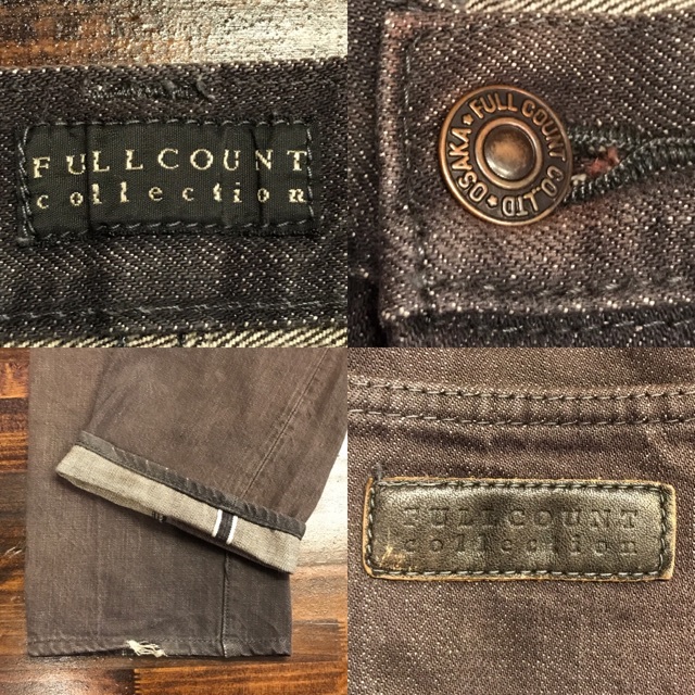 F868 мужской брюки FULLCOUNT COLLECTION Fullcount Denim джинсы American Casual черный распорка / примерно W32 letter pack почтовый сервис отправка 520 иен 