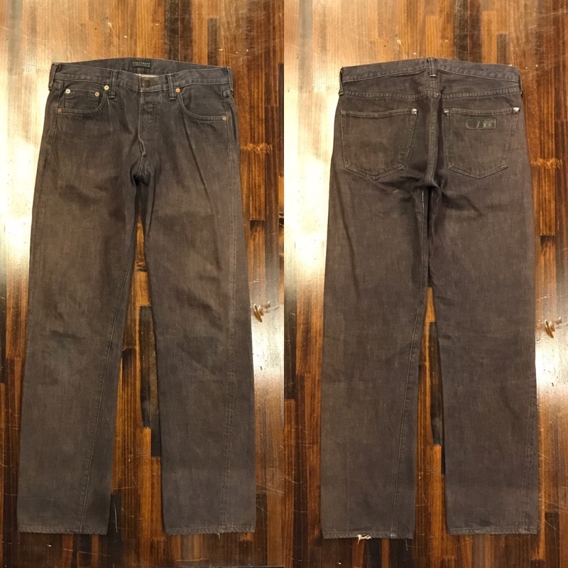 F868 мужской брюки FULLCOUNT COLLECTION Fullcount Denim джинсы American Casual черный распорка / примерно W32 letter pack почтовый сервис отправка 520 иен 