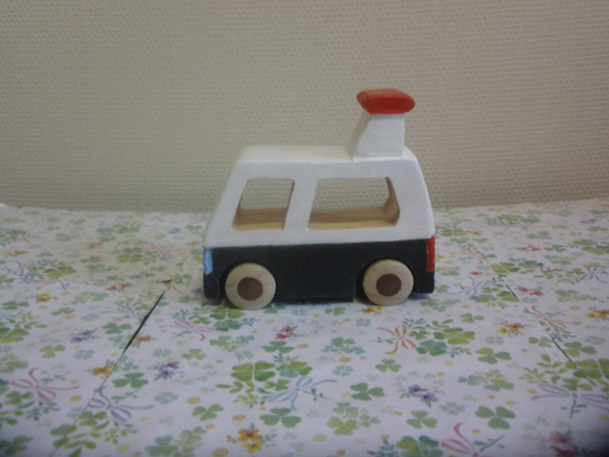 [ original work ] handmade wooden toy ~.... patrol car work No.845