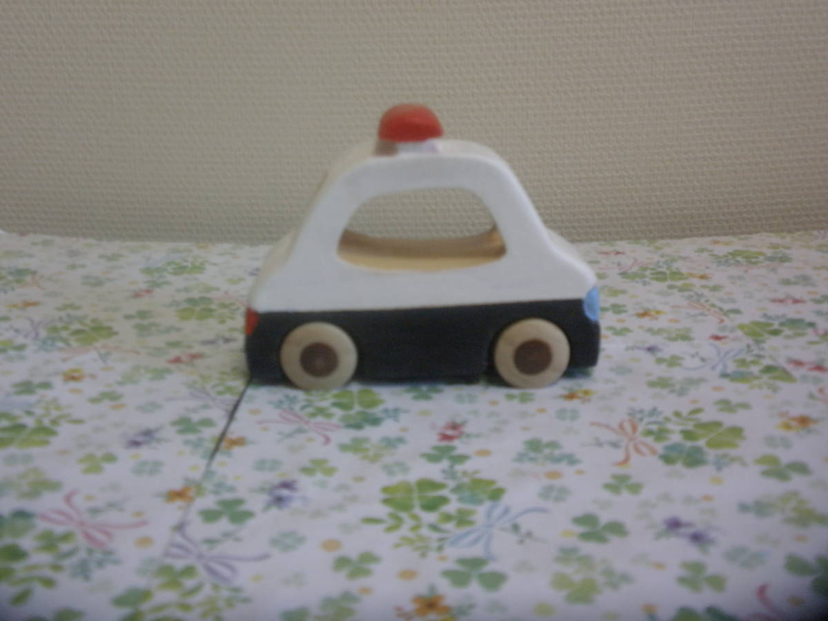 [ original work ] handmade wooden toy ~.... patrol car work No.847