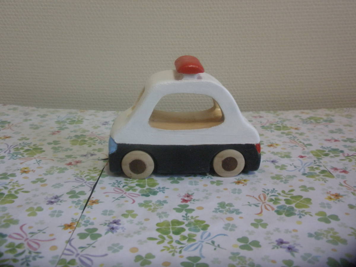 [ original work ] handmade wooden toy ~.... patrol car work No.847