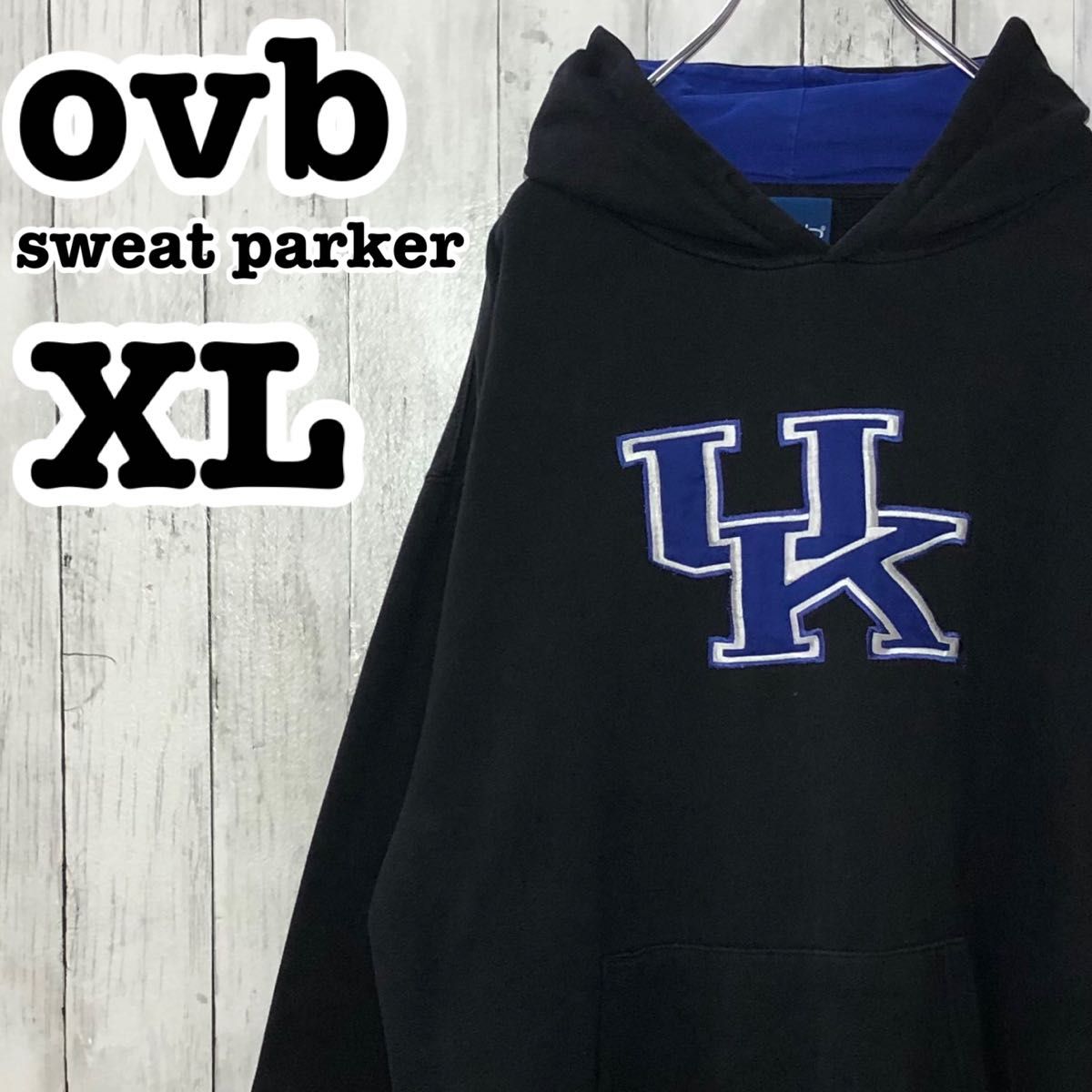 ovb アメリカ古着 刺繍 ケンタッキー大学 ワイルドキャッツ スウェット パーカー XL