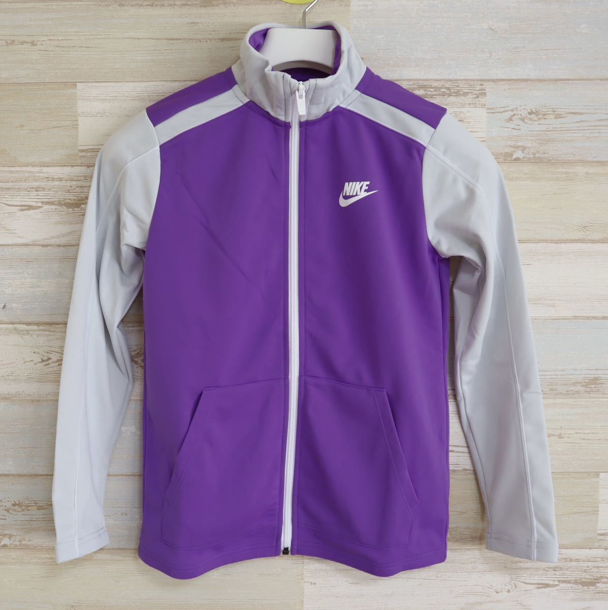  новый товар 150.NIKE Nike Kids джерси верх и низ в комплекте выставить спортивная куртка серый лиловый 