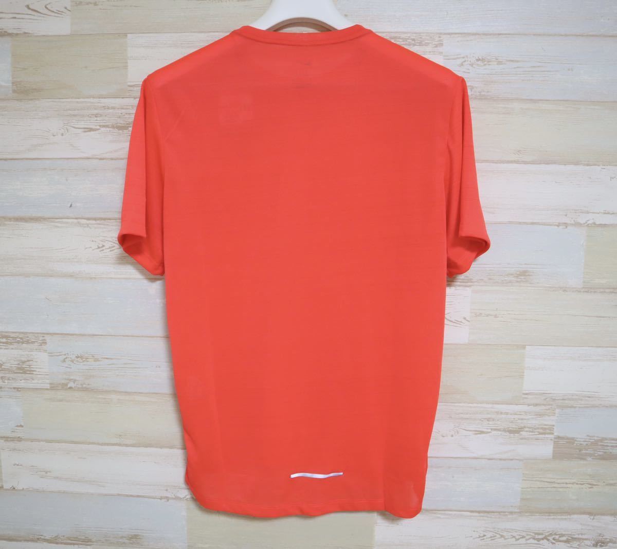 新品 Lサイズ NIKE ナイキ DRI-FIT マイラー S/S トップ メンズ　半袖ランニングシャツ　オレンジ