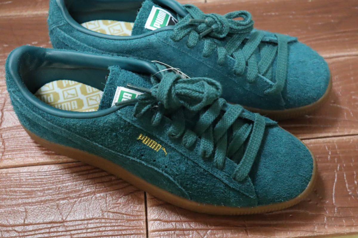 新品 25.5㎝ PUMA プーマ　ヴィンテージ へアリー　スエード　Suede VTG Hairy Suede グリーン　ガムソール_画像6