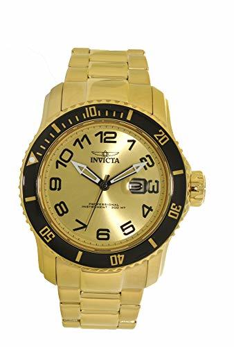 [インビクタ] 腕時計 15350 Pro Diver 18K Gold Plated Steel Gold-Tone Dial メンズ　(shin