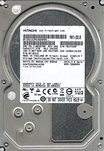 注目ショップ・ブランドのギフト HUA722020ALA330 Hitachi P/N: 2TB