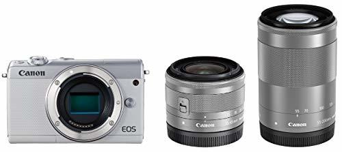 Canon ミラーレス一眼カメラ EOS M100 ダブルズームキット ホワイト