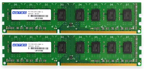 アドテック DDR3-1600/PC3-12800 Unbuffered DIMM 4GB×2枚組 ADS12800D-4GW　(shinのサムネイル