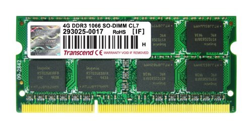 品数豊富！ 4GB 1066 DDR3 PC3-8500 ノートPC用メモリ Transcend 1.5V