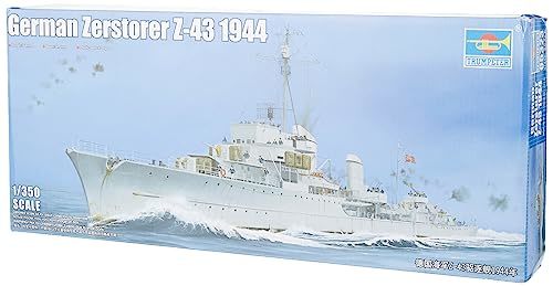 トランペッター 1/350 大戦時大型艦艇シリーズ ドイツ海軍 Z級駆逐艦 Z-43 1944 プラモデル　(shin_画像1