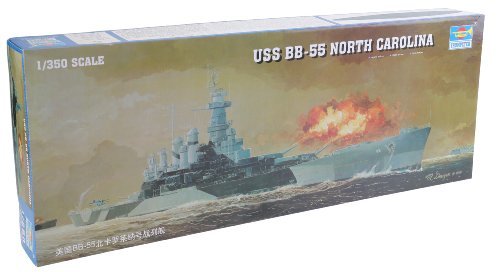 トランペッター 1/350 米海軍 戦艦 BB-55 ノースカロライナ プラモデル　(shin_画像1