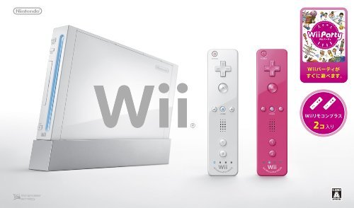 Wii本体(シロ) Wiiリモコンプラス2個、Wiiパーティ同梱 【メーカー生産終了】　(shin