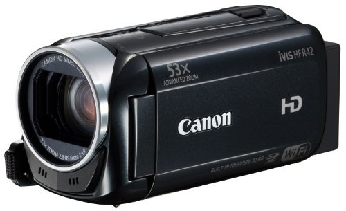 特別価格 デジタルビデオカメラ Canon iVIS IVISHFR42BK　(shin ブラック 内蔵32GBメモリー 光学32倍ズーム R42 HF その他