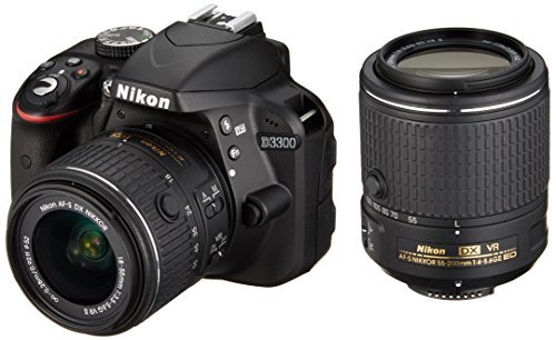 Nikon デジタル一眼レフカメラ D3300 ダブルズームキット2 ブラック　(shin_画像1