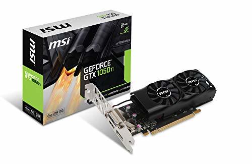 MSI GeForce GTX 1050 Ti 4GT LP グラフィックスボード LPモデル VD6238　(shin_画像1