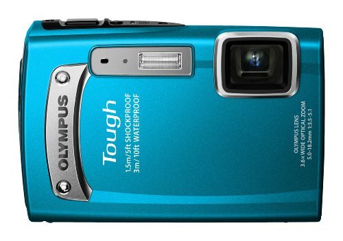 OLYMPUS デジタルカメラ TG-320 1400万画素 3m防水 1.5m耐落下衝撃 ブルー TG-320 BLU　(shin