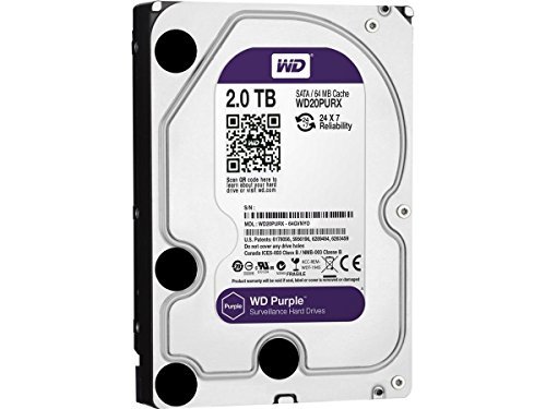 WD Purple wd20purx 2tb Surveillance 3.5インチ内蔵HDD???SATA???64?MBバッファ　(shin