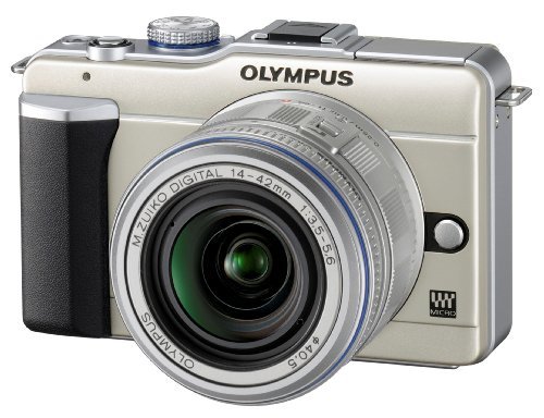 OLYMPUS ミラーレス一眼 PEN E-PL1レンズキット シャンパンゴールド E-PL1 LKIT GLD　(shin_画像2