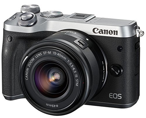 Canon ミラーレス一眼カメラ EOS M6 レンズキット(シルバー) EF-M15-45mm F3.5-6.3 IS STM 付属 　(shin_画像1