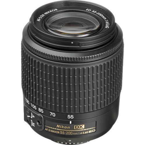 Nikon 望遠ズームレンズ AF-S DX VR Zoom Nikkor ED 55-200mm f/4-5.6G ニコンDXフォーマ　(shin