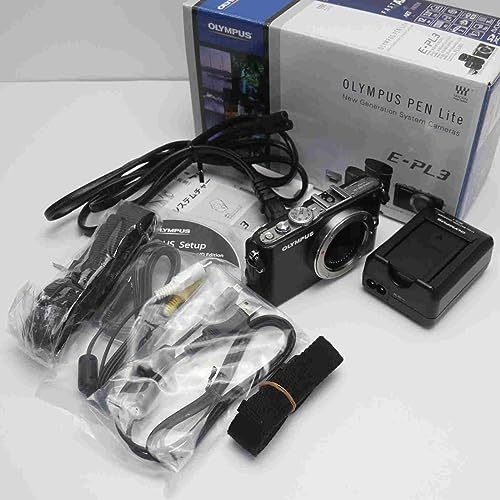 OLYMPUS ミラーレス一眼 PEN Lite E-PL3 ボディ ブラック E-PL3 BODY BLK　(shin_画像1