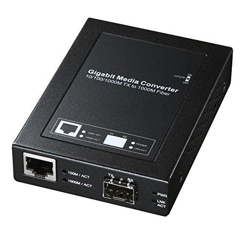 サンワサプライ 光メディアコンバータ(SFPモジュール・マルチ/シングルモード・ブリッジ型) LAN-EC212RF　(shin_画像1