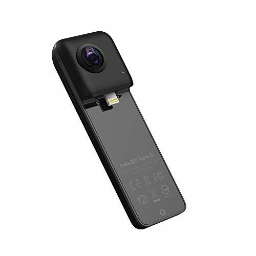 Insta360 NanoS 360 VRカメラ, 4K解像度 20MP写真 対応機種iPhone 6/7/8/X シリーズ, iOS 　(shin