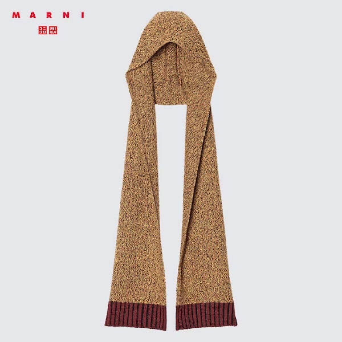 新品 MARNI UNIQLO 限定コラボ フードストール マフラー|PayPayフリマ