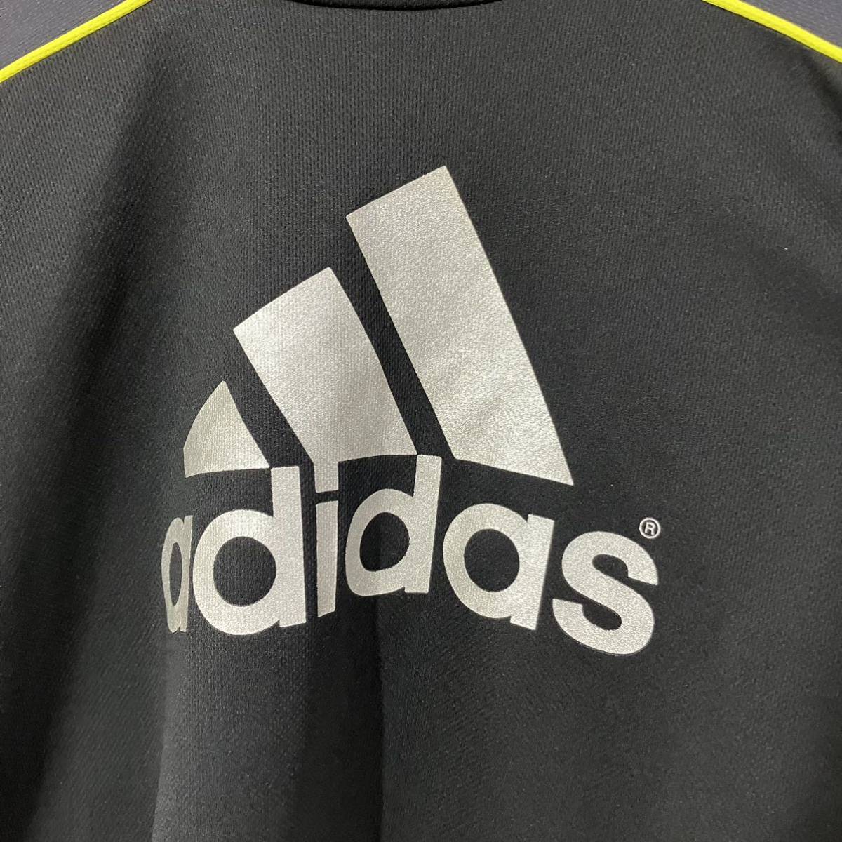 adidas Adidas Performance большой Logo принт 3шт.@ линия переключатель длинный рукав la gran сетка футболка б/у одежда S