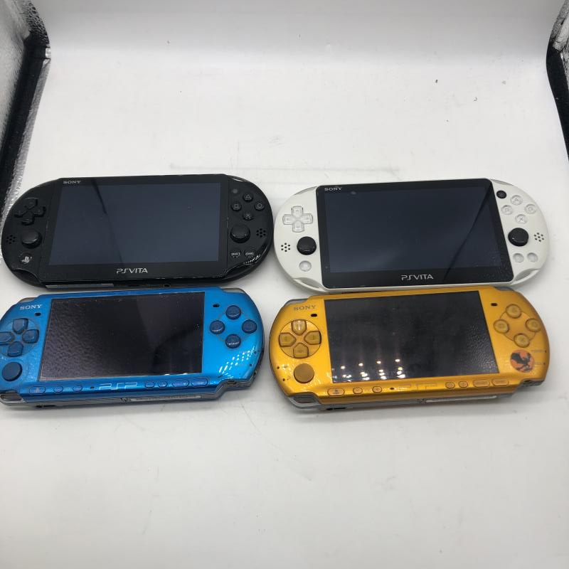 【中古】本体）【ジャンク】PSVita2000番2台 PSP3000番2台 故障品[240033022781]_画像1