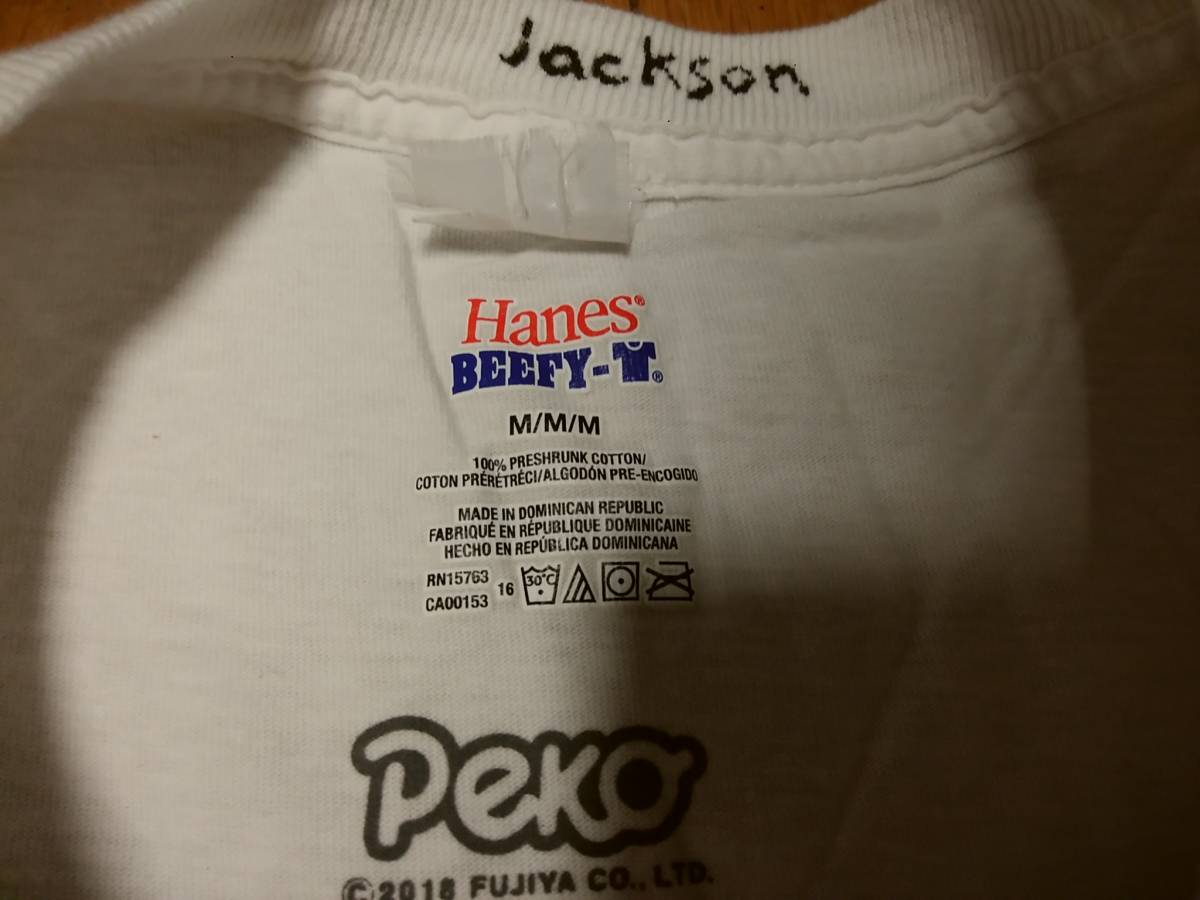 【JACKSON MATISSE ジャクソンマティス×不二家 ペコちゃん】TシャツM 限定コラボモデル 「Peckson Summer ver. Tee JM18SS073」_画像6
