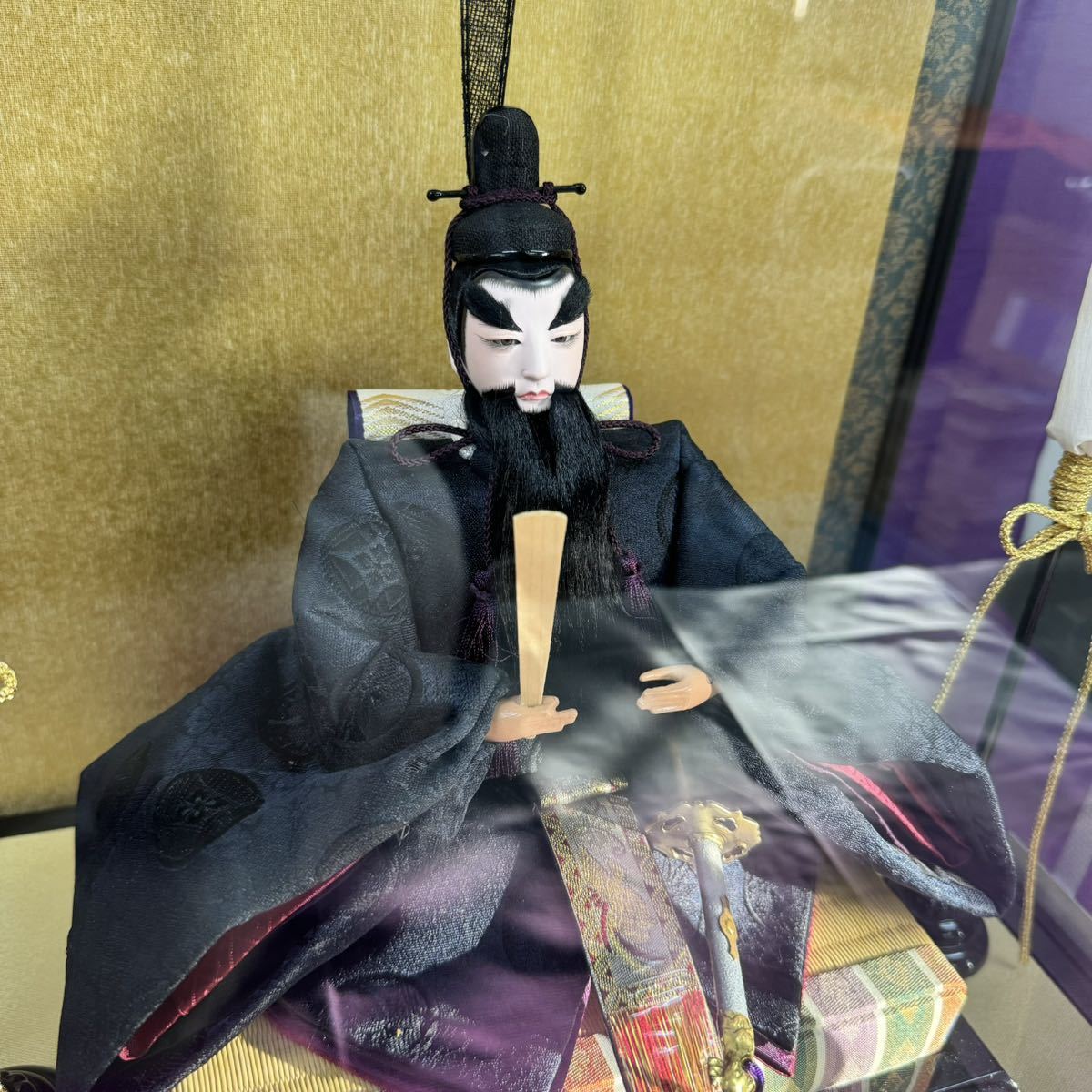 ◆保管品 日本人形 天神様 翠月監修 伝統品 美術 コレクション ガラスケース アンティーク 置物 飾り インテリア 123-49_画像3