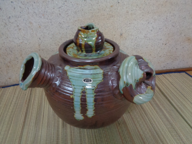  Shigaraki . large tea bin * small teapot * earthenware teapot / hand ... large tea bin * large small teapot / beautiful goods 